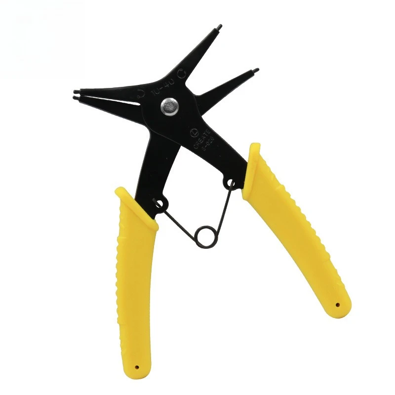 

Internal And External Spring-loaded Pliers Dual-purpose Snap Rings 2-In-1 Mounting And Dismounting Tools Hardware