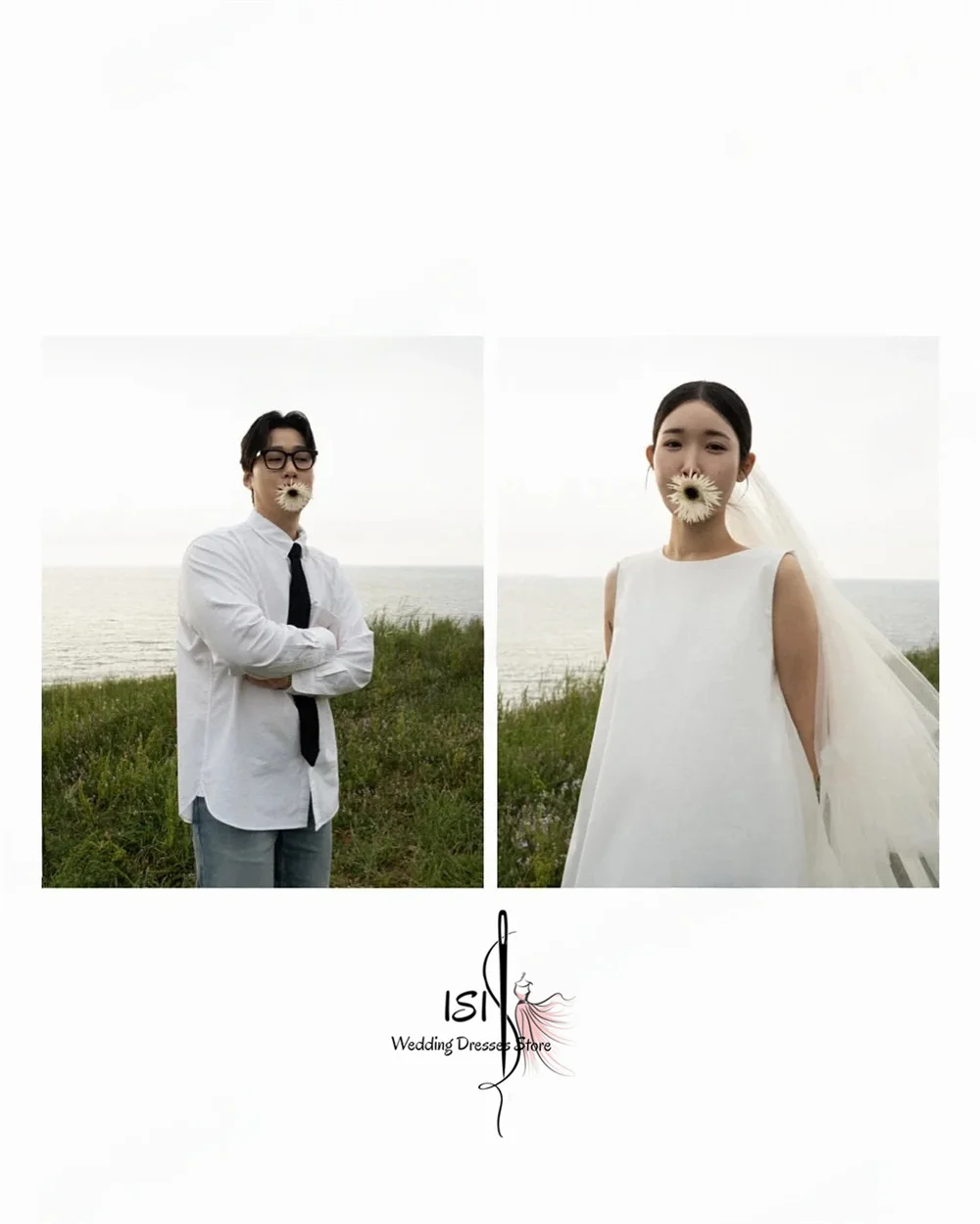 ISI Mini Wedding Dresses Korean Customized Short Sleeveless Wedding Snap Dresses Reception Dresses 2026 Wedding Party Dresses ﻿