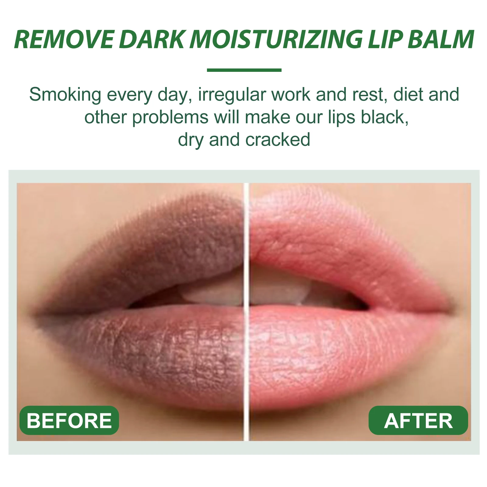 EELHOE Remove Dark LIP Balm Fade Lip Lines on Lips Exfoliating Skin Moisturizing Lips Not Greasy Lasting Lip Care Makeup Product