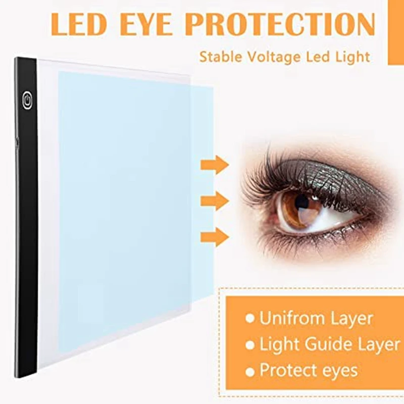 A4 LED Tracing Light Box Sheets A4 Tracing Paper For Drawing Detachable Stand For Diamond Painting Drawing Sketching