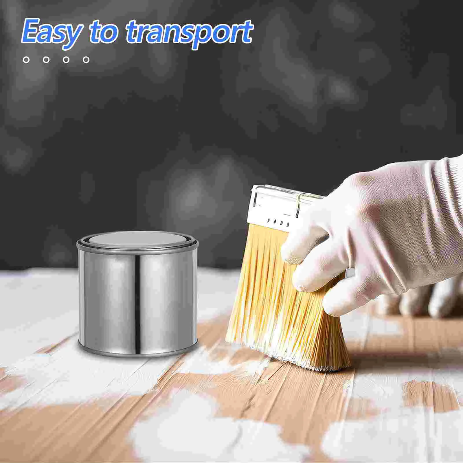 6pcs Iron Round Paint Cans Practical Paint Storage Can Durable Ink Container (02L) Paint Container Ink Can