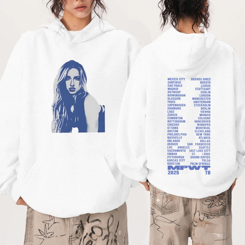 

Tate McRae Miss Possessive World Tour 2025 Double Sided printed Hoodie Men women fashion Y2k Sweatshirt Unisex Fleece pullover