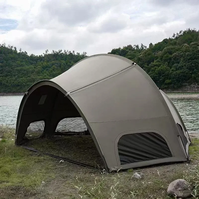 8-10 Person Outdoor Portable Tent Camping Picnic Rainproof Shading Military Tactical Wind Hemispherical Shelter Tent