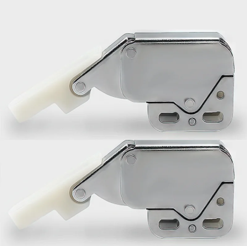 4 مجموعات صغيرة تعمل باللمس مزلاج التلقائي الربيع دفع الصيد ترتد قفل لمجلس الوزراء خزانة الأبواب الأثاث الأمن قفل 49 X28mm