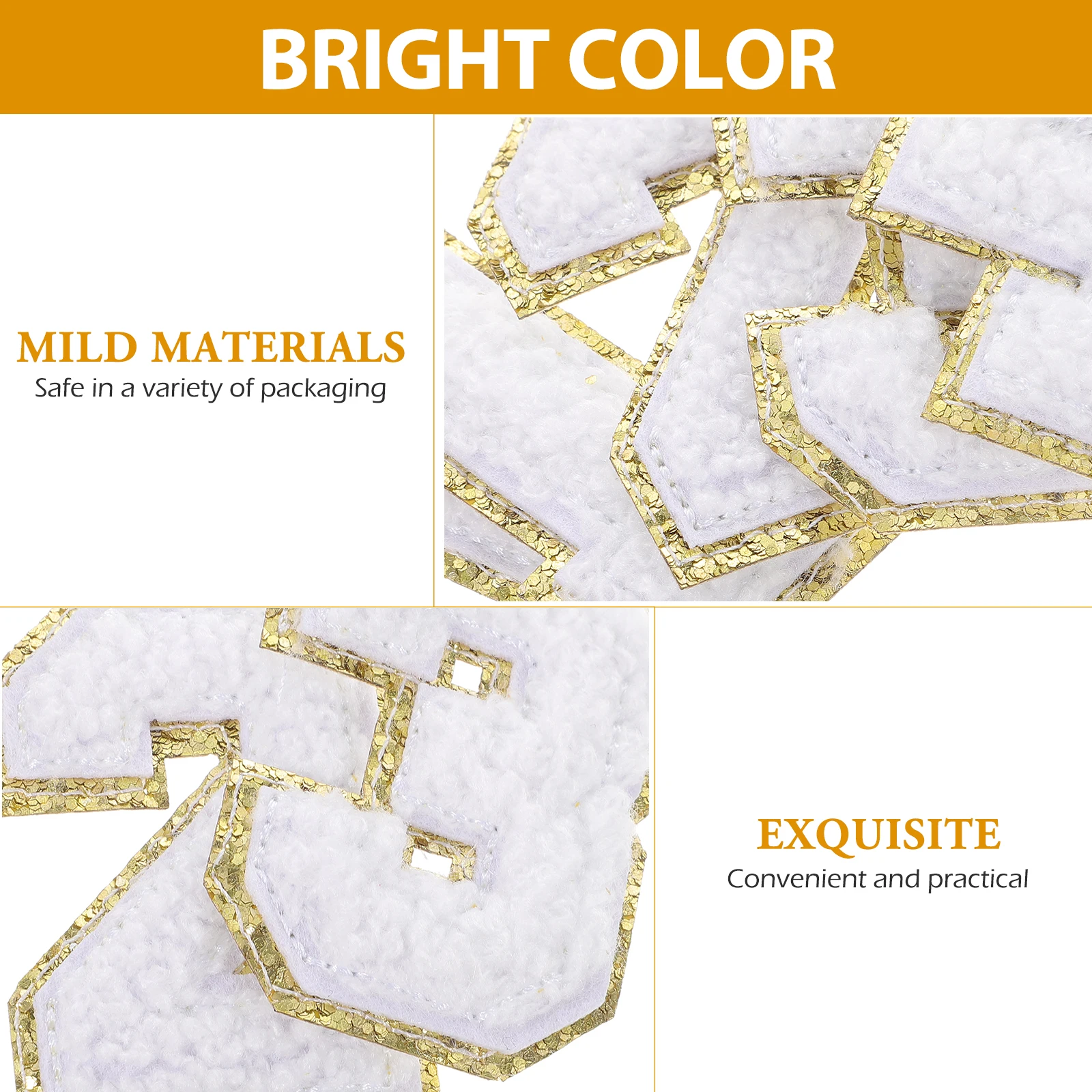 

20pcs Sewing Clothes Decorative Embroidered Clothes Applique Diy Decorative Repair Multi-Function Coat Patches Bag Number