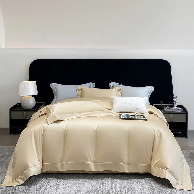 

Premium 600TC Egyptian Cotton Solid Color Hotel Style Luxury Bedding Set Duvet Cover Flat/Fitted Bed Sheet Pillowcases 4Pcs