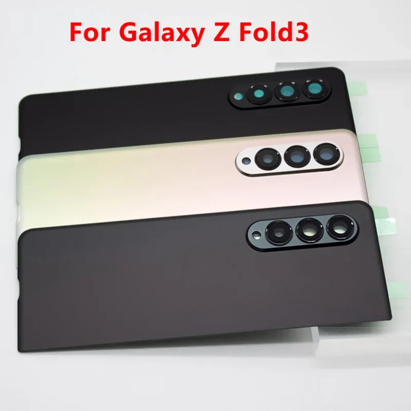 For Samsung Galaxy Z Fold 3 5G F926 Rear Glass Back Cover Battery  Housing With Camera Lens Repair Parts