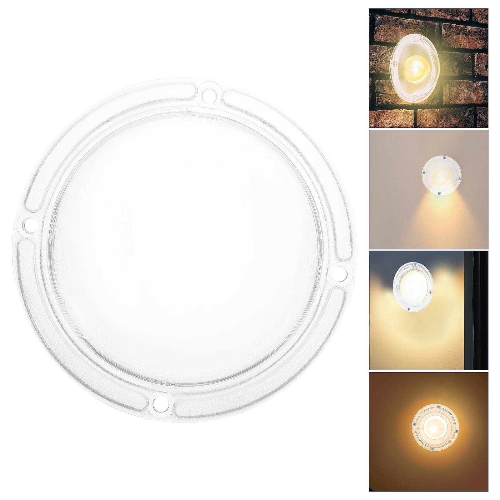 

LED High Bay Light Lamp Shade Transparent PC Cover Waterproof Ceiling Fixture Replacement Globes Outdoor Lampshade Decorative