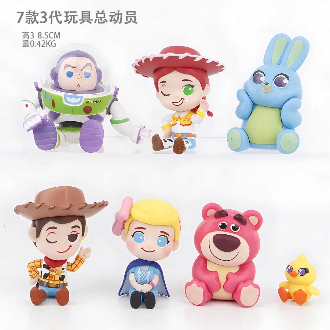 

7pcs/set Movie Cartoon Toys Story Woody Buzz Lightyear action figure collectible model toys