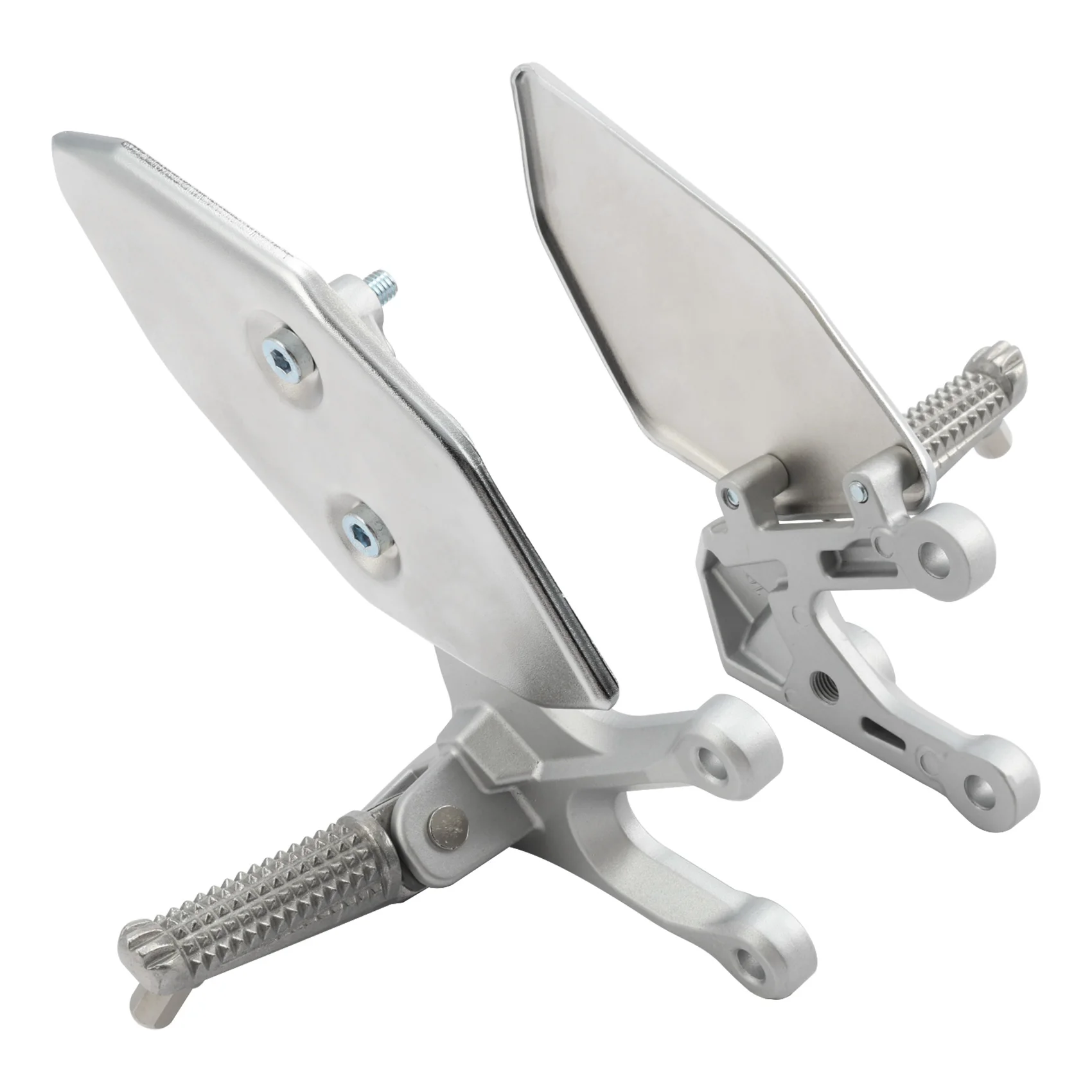 Front Driver Footrest Footpegs Bracket Kit Set Fit For Yamaha YZF R3 2015-2025 MT03 2016-2025 Motorcycle Rider Pedals