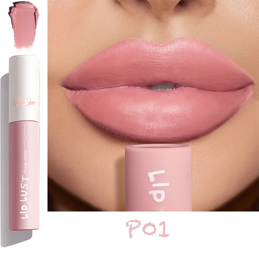 Lipstick Lip Gloss Matte Lip Glaze Waterproof Long-lasting Moisturizing Easy Color to Enhance the Complexion of Makeup Cosmetics