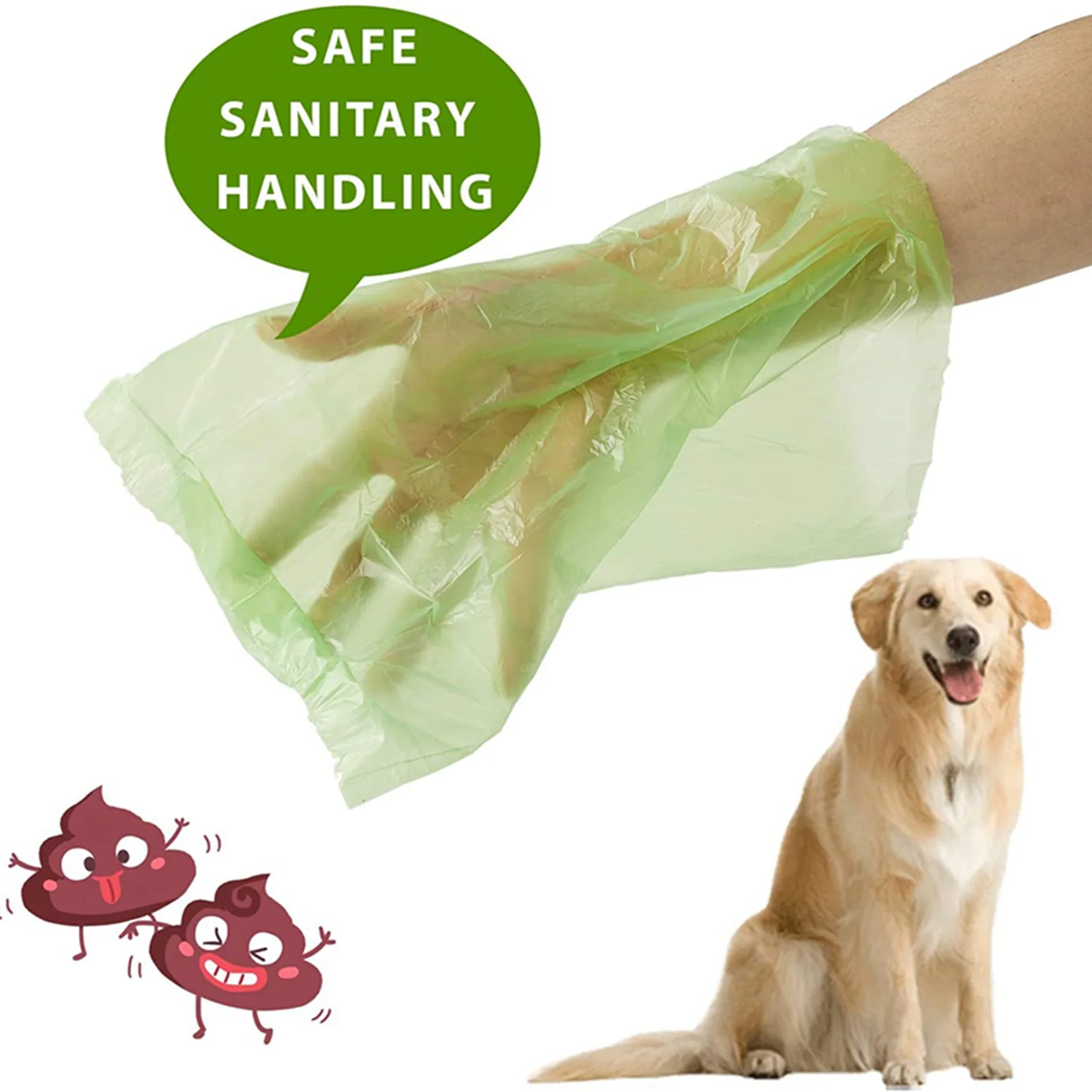 

ABKJ-Dog Poop Bags With Leak-Proof Unscented Compostable Pet Waste Disposal Refill For Doggy Puppy 1440 Bags, 96 Rolls