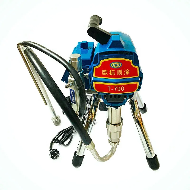 T-790  electric praying Plastering Machine Airless Paint Sprayer Wall Coat Putty Coating Machine mini Slurry sprayer gu-n