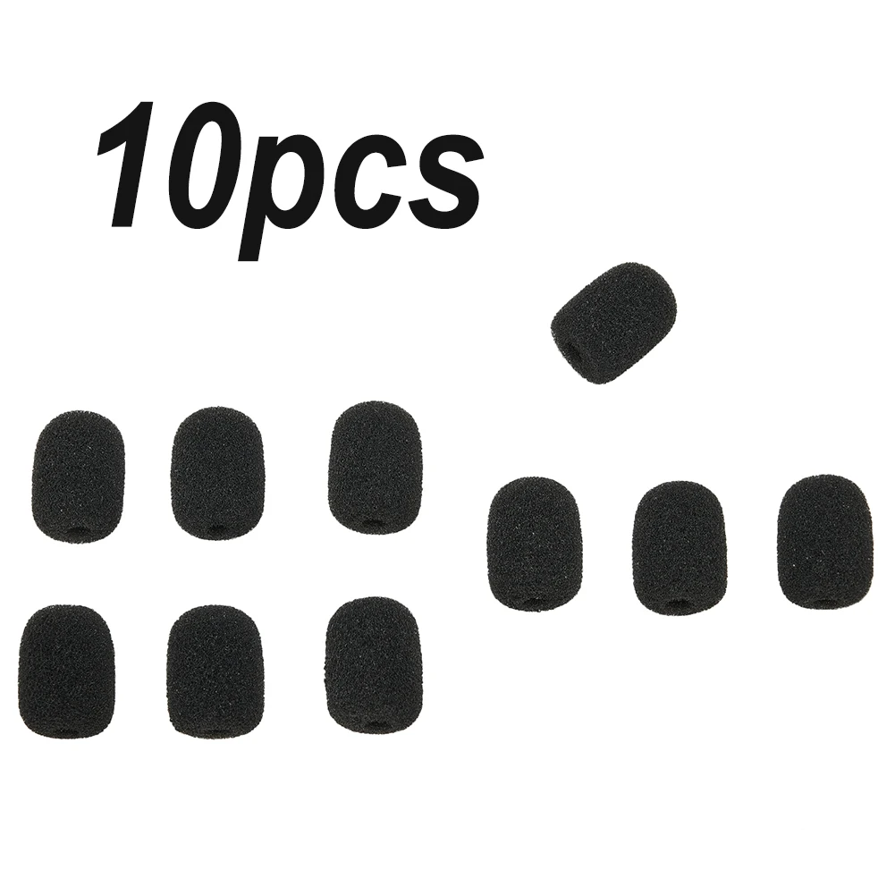 10 stücke 6mm Mini Headset Mikrofon Abdeckung Schwamm Schaum Windschutzscheibe Ersatz Lavalier Schwanenhals Konferenz Mic Abdeckung – Detail 11