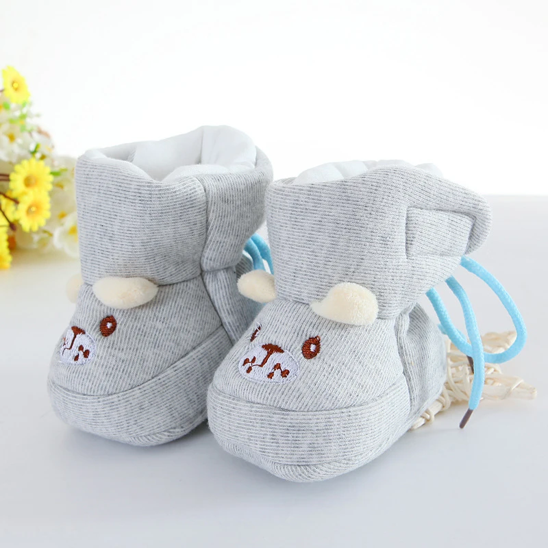 

Lovely Baby Boy Girl Warm Shoes Love Cotton Casual Shoes Soft Bottom Frist Walking Shoes 0-6M