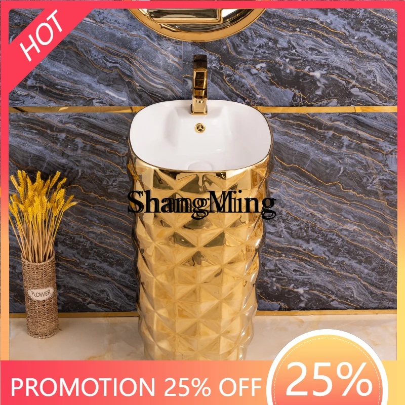 

Стильная напольная раковина-колонна для небольшой квартиры, умывальник для ванной комнаты