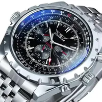 JARAGAR 212 nuevo reloj mecánico automático para hombre, moda de negocios, calendario de lujo, semana, reloj Premium para hombre, regalo, reloj para hombre