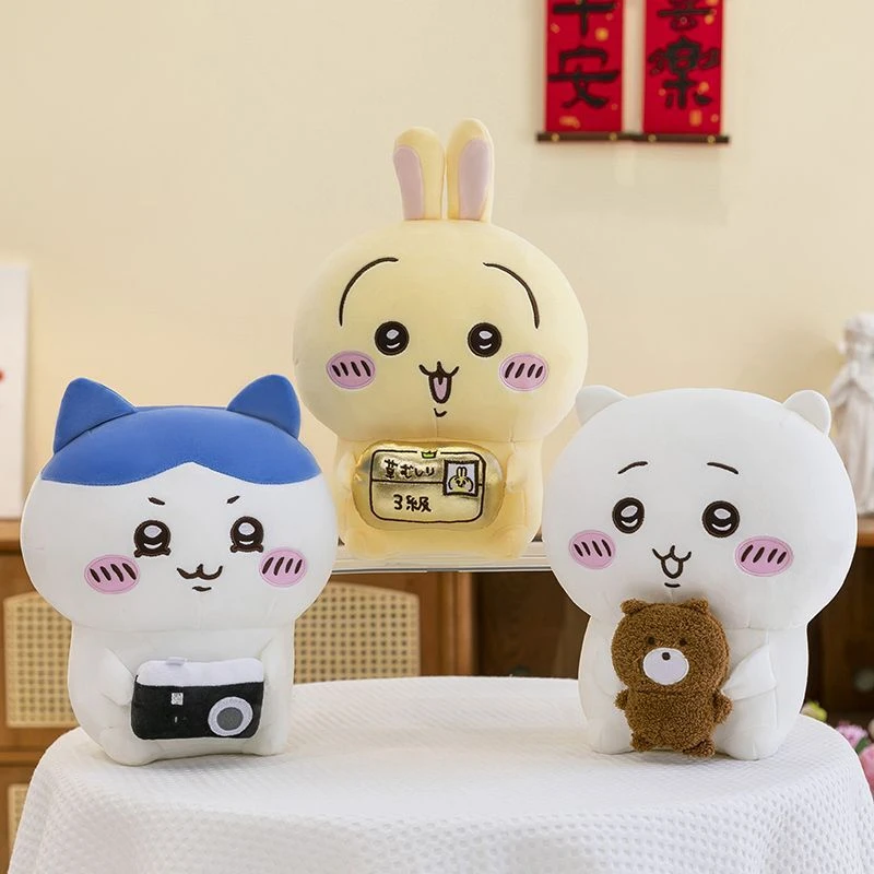 Cute Plush Doll Cartoon Stuffed Pillow Soft Fluffy Figure Toy Kawaii Character Plushie