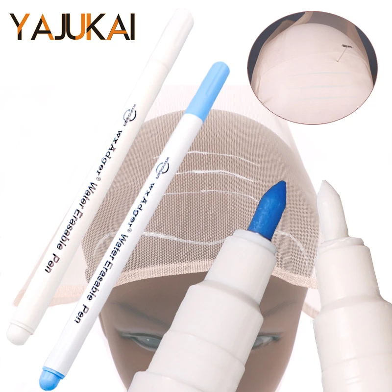 1pcs Water Erasable Pen For Fabric Disappearing Ink Marking Pen For Cloth Sewing Blue Soluble Cross Stitch Pen White Marked Pen