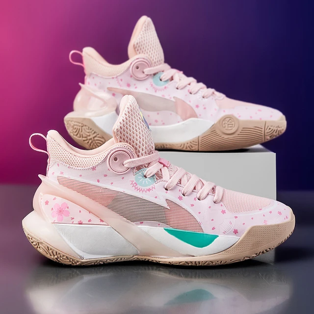 Tenis de basquetbol rosas sale