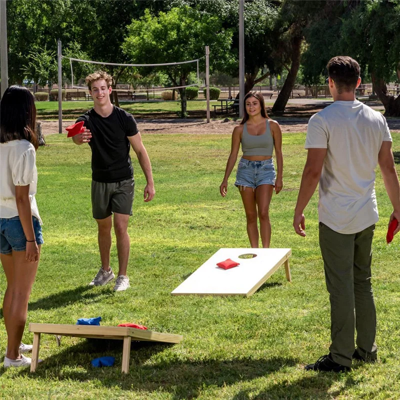 

16-комплект мини-погремушек Cornhole Bean Bags For Tossing Toss Game Bags Bean Bags For Toys For Outdoor Play With Filling-B60B