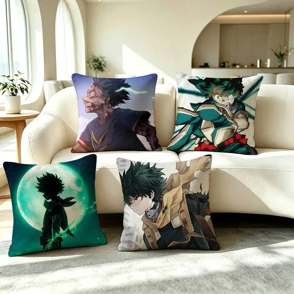 I-Izuku Midoriya BakuDeku  Square Double-Sided printed Pillow Case Bedroom Bedside Pillow Sofa Cushion Cover