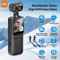 Xiaomi 4K HD Action Camera Portable 180° Rotatable WIFI Sports Anti Shake Built-in Fill Light One Click Recording Pocket Camera