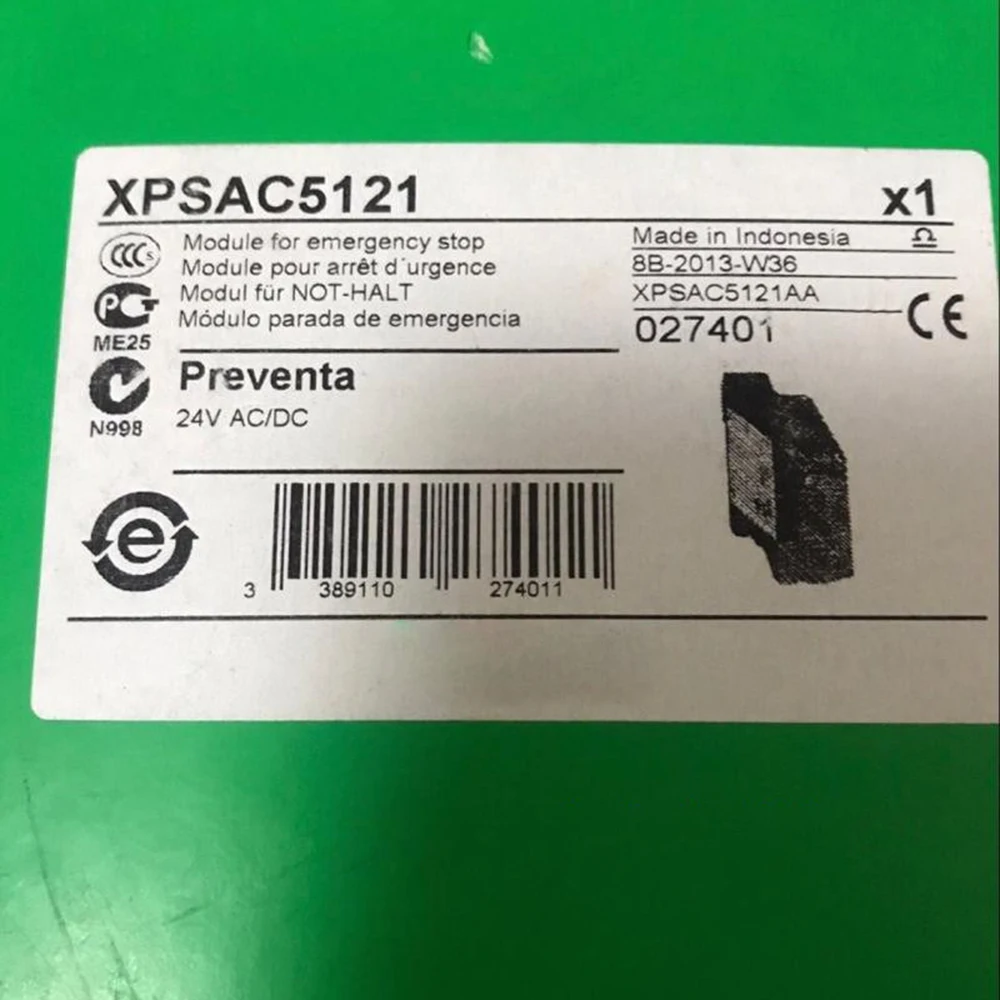 Brand New for XPSAC5121 Safety Relay XPS-AC5121 24VAC/DC Control Module