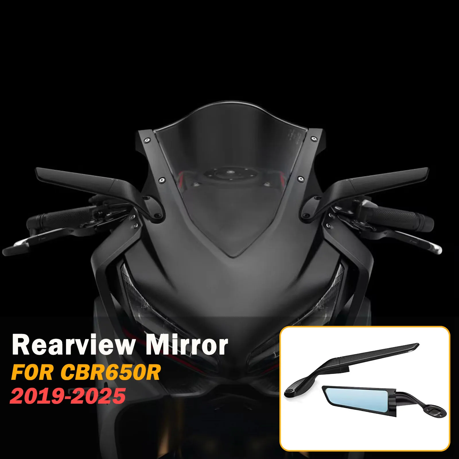 

For Honda CBR650R cbr 650r 2019-2025 2024 2023 Racing Winglet Mirror Stealth Side Mirrors Rearview Mirror Motorcycles Accessorie