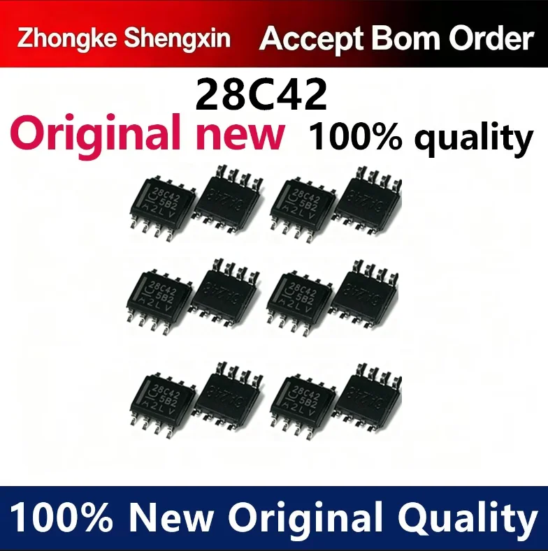 （5pcs-100pcs）Newly imported original UCC28C42 patch SOP8 converter chip