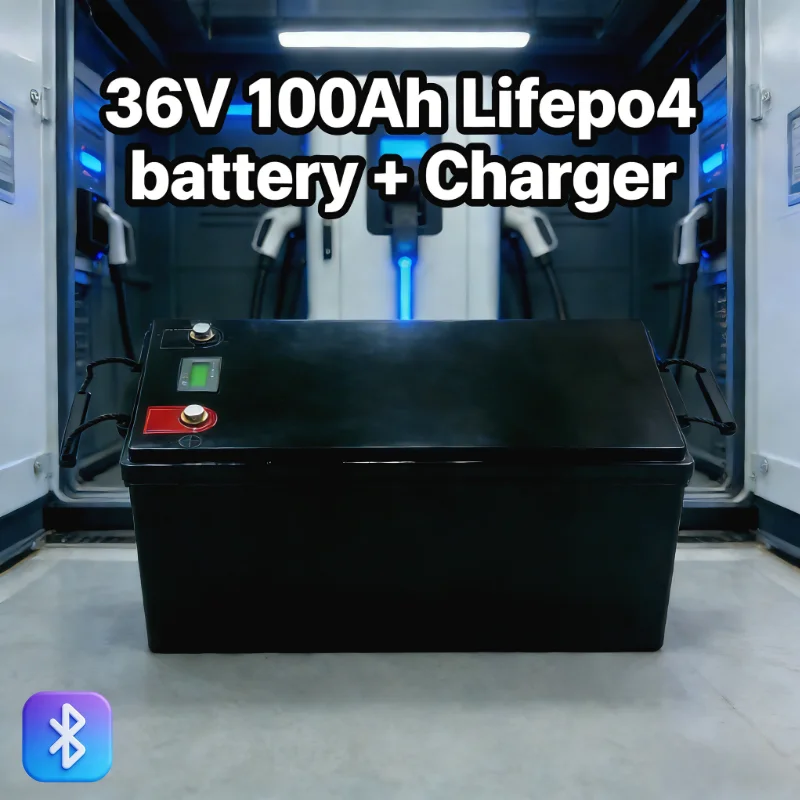 

36V 100Ah Heavy-Duty LiFePO4 Battery Kit + Free Charger – Extended Cycles for High-Performance Equipment
