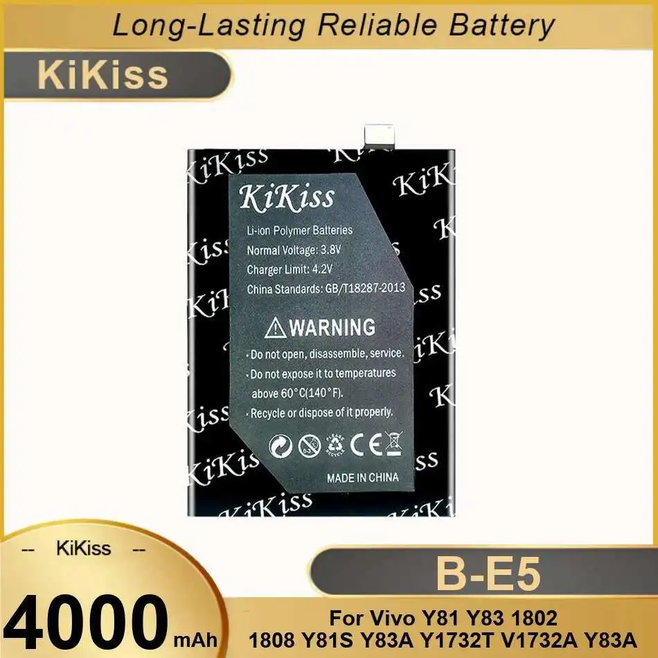 

High-Capacity Mobile Phone Battery For Vivo Y81 Y83 1802 1808 Y81S Y83A Y1732T V1732A Y83A 4000mAh B-E5