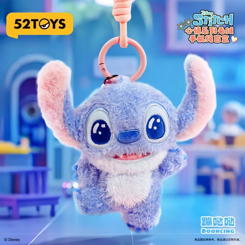 Новый хит продаж, подлинный запас, 52 игрушки, серия Stitch Mood, модная глухая коробка, высокое качество, подвеска для мобильного телефона, украшение, подарки для девочек