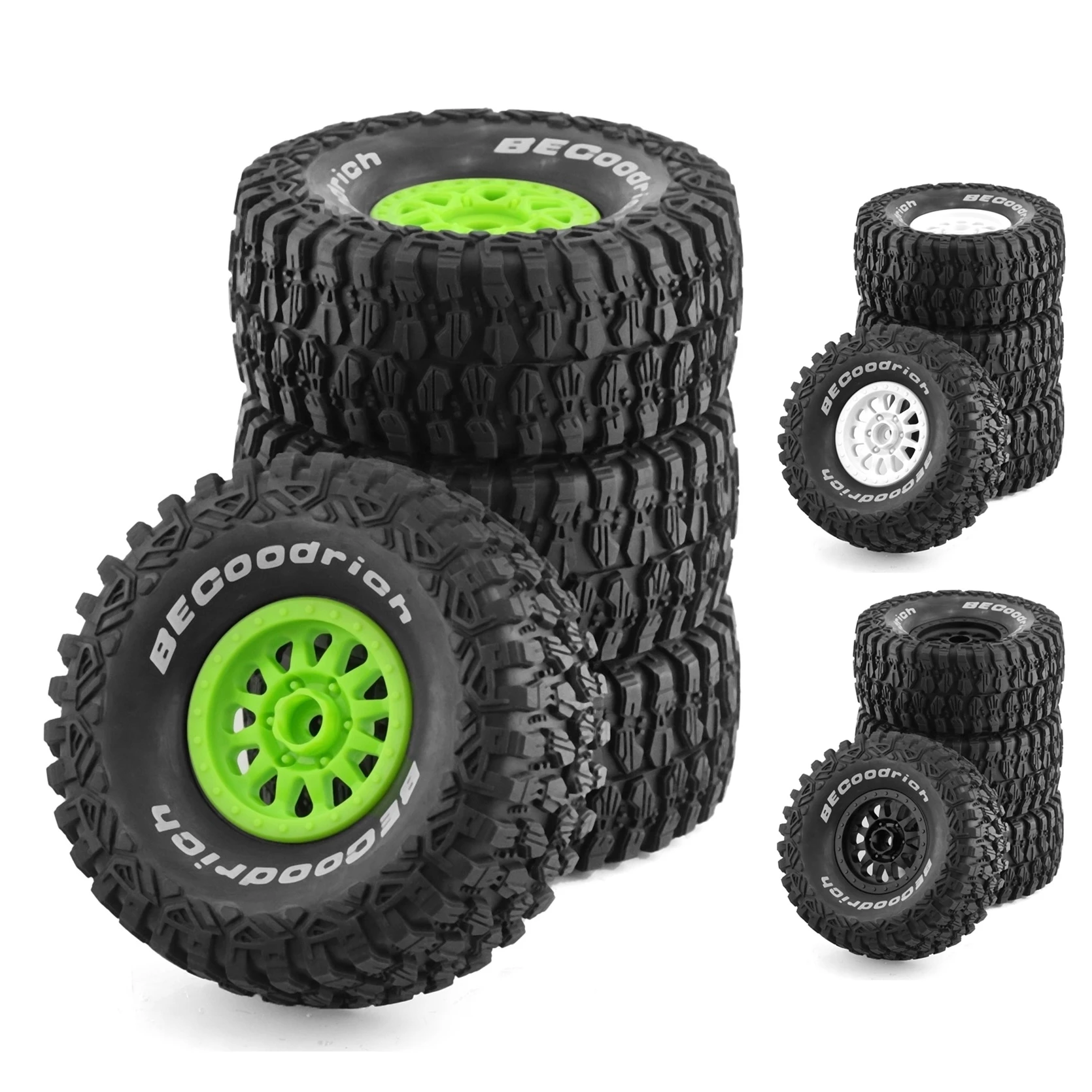 4Pcs 135mm 1/7 Desert Short Course Truck Tire 17mm Wheel Hex for ARRMA Mojave TRAXXAS UDR Yikong DF7 FS Off-road Buggy RC Car