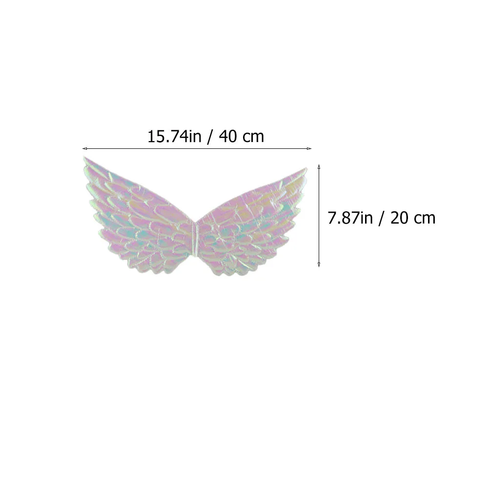 6 szt. Metaliczne skrzydła anioła dla dzieci, skrzydła wróżki, dekoracje na przyjęcie, rekwizyty do cosplayu, akcesoria do kostiumów, artykuły na przyjęcia dla dzieci