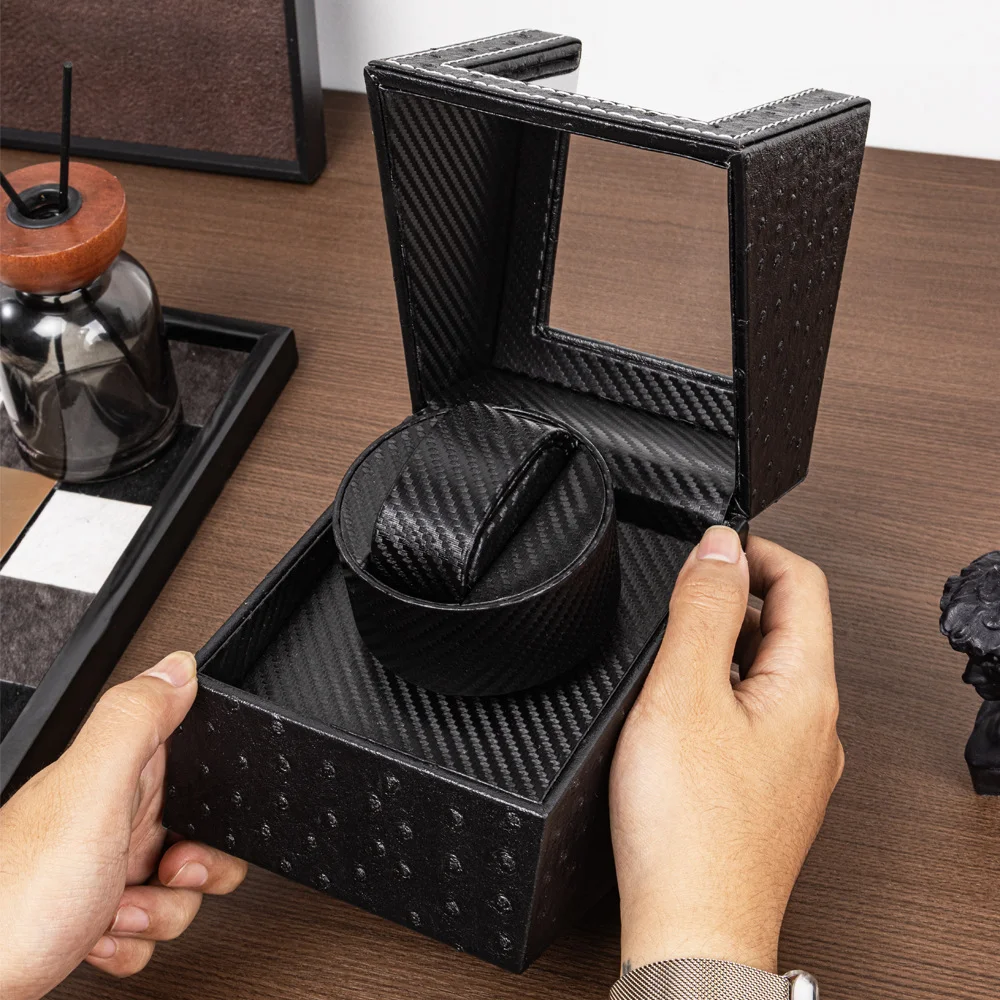 고급형 싱글 시계 와인더 유리 보관함 나무 상자 자동 - Single Watch Winder Battery Operated 리뷰 및 가격