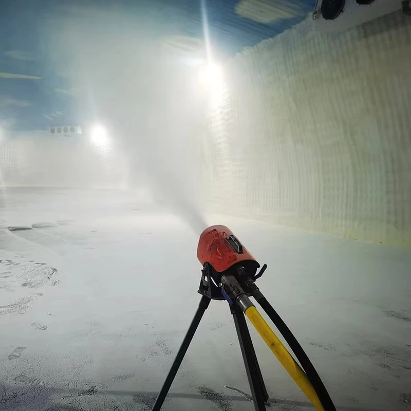 High Performance Indoor Ski Resort Snow Making System Maker Machine Cannon Fan Generator Equipment Shed view 4