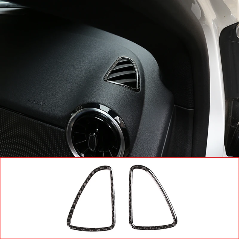 

Car Interior Carbon Fiber Dashboard Air Conditioning Vent Frame Cover Trim Accessories For Mercedes Benz B Class W247 2019-20