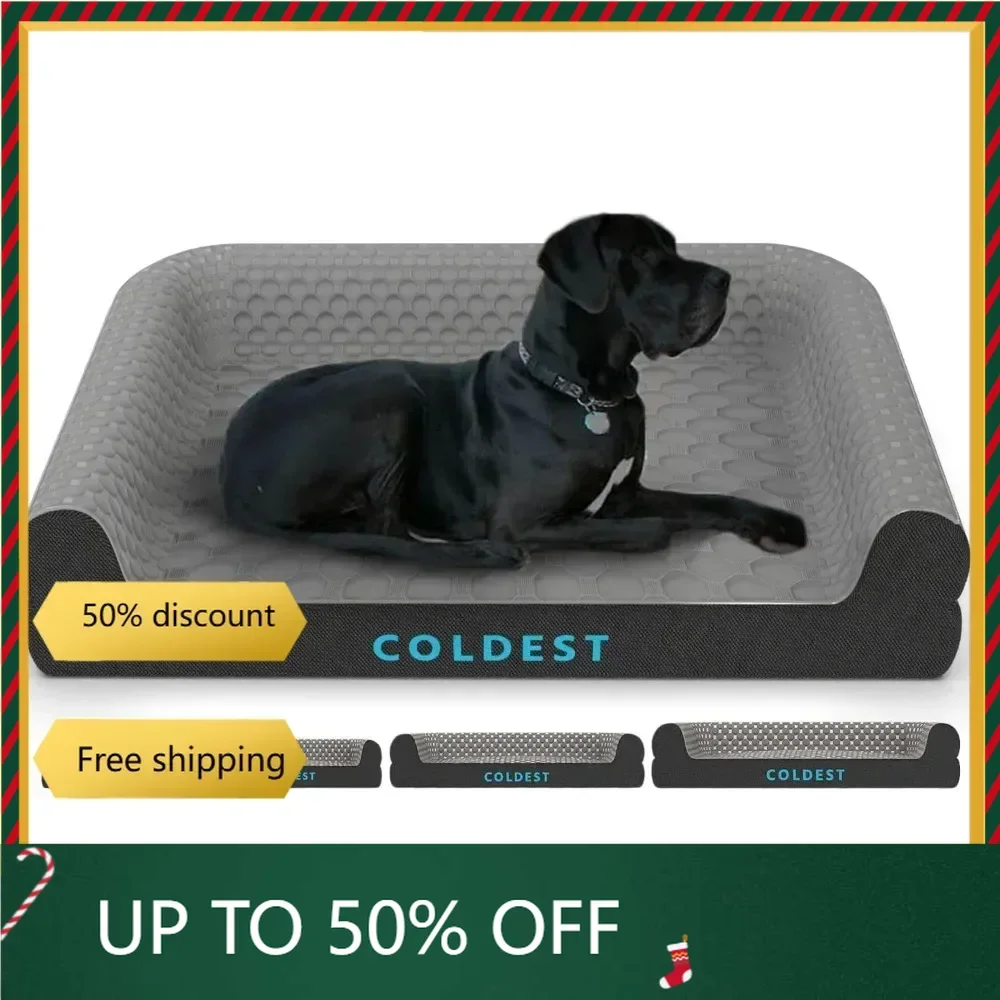 

Cozy Dog Bed - Cooling Small Medium Large Dogs Beds - Best for Washable Removable Cover Comfy and Anti Slip freight free