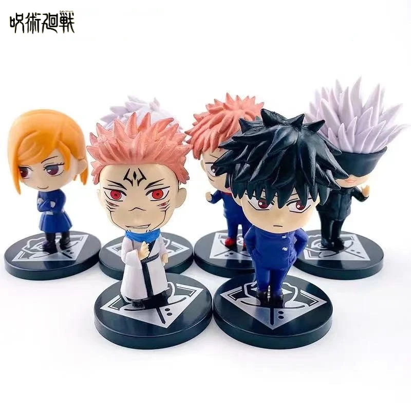 

6Pcs/set Jujutsu Kaisen Anime Figure Model Tadori Yuji Toy Kugisaki Nobara Model Figurine Desktop Ornaments Birthday Gifts Toys