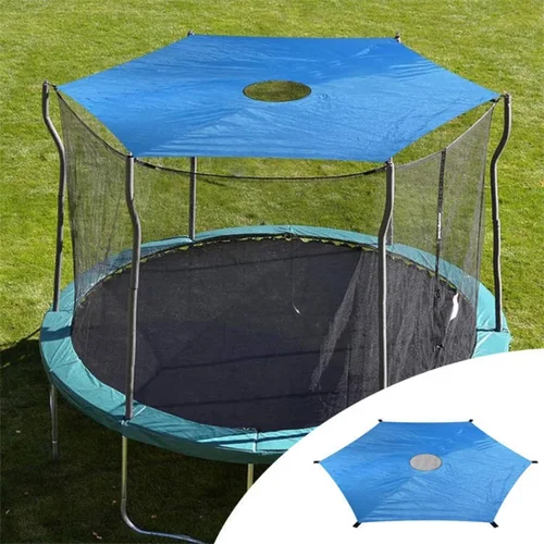 Imagen 2 del producto Trampolín parasol cubierta 8 pies 10 pies 12 pies 14 pies 16 pies protección solar trampolines dosel Anti-UV trampolín Tops cubierta Accesorios