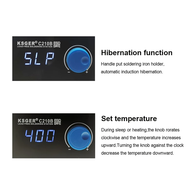 Imagem -05 - Digital Estação de Solda Controlador Inteligente Original Auto-sono Aquecimento Rápido 210-i C210-k C210-is Ponta de Ferro de Solda ue 220v 85w