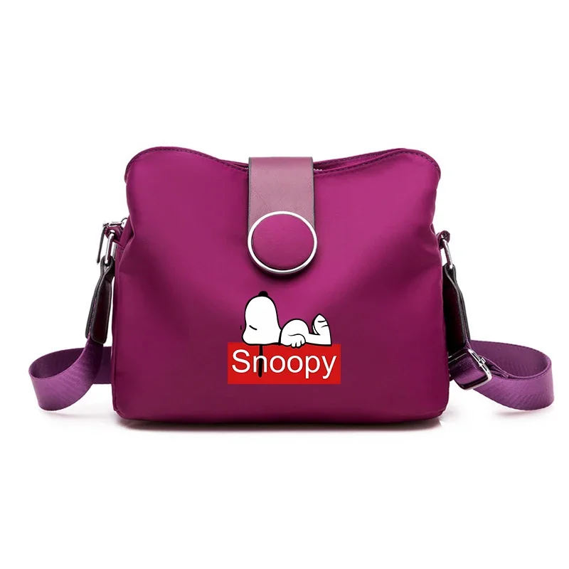 Snoopy Shoulderbag Boy Girl Cute Cartoon Crossbody Bag Trendy Cool Portable Large Capacity Unisex Handbag Anime Storage Bag Gift