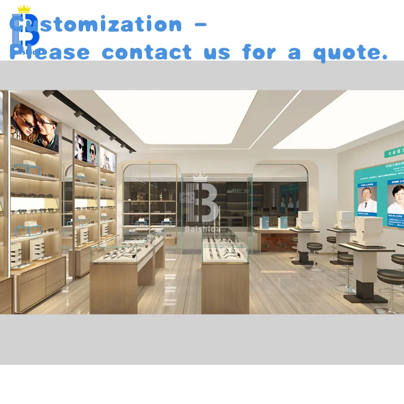 

custom.Optical Store Wooden Display Furniture Eyewear Showcase Stands Sunglasses Shop Showroom Cabinet Shopping Mall
