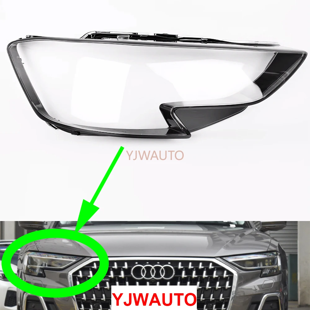 

For Audi A8 2023 2024 Car Headlight Cover Headlamp Lens Glass Replacement Front Lampshade Auto Shell