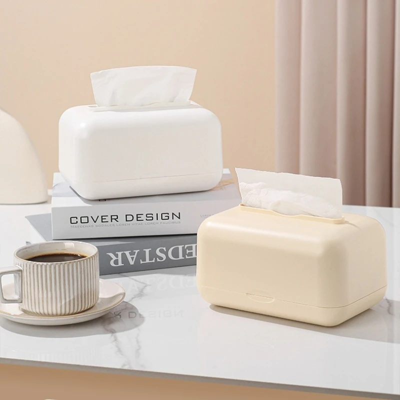 

Spring Tissue Box Household Living Room Dining Table Paper Box Personalized Light Luxury Desktop Paper Box