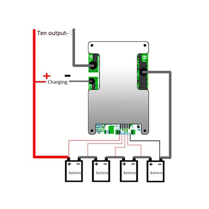 New 2Pcs 4S 12V 100A BMS LiFePo4 Lithium Iron Phosphate Battery Protection Circuit Board with Balanced Charging