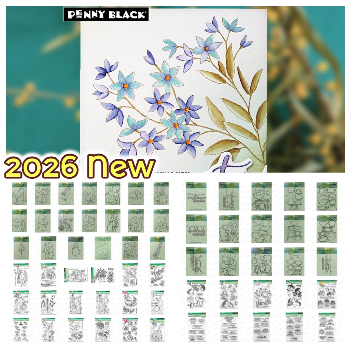 June 2026 New Fresh and Lovely Sing and Soar Metal Cutting Dies Stamps for DIY Scrapbook Calendar Decorative Greet Card Handmade
