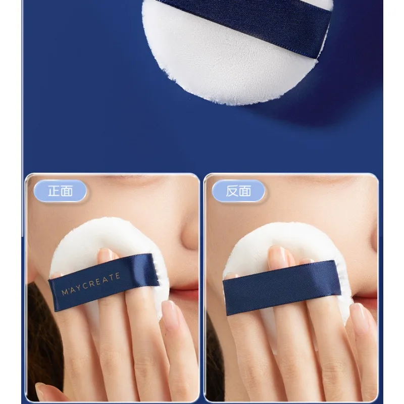 소프트 스탠딩 벨벳 크리스탈 파우더 퍼프 편리한 스펀지 플로킹 오일 컨트롤 파우더 세팅 필요 없음 드라이 파우더 퍼프