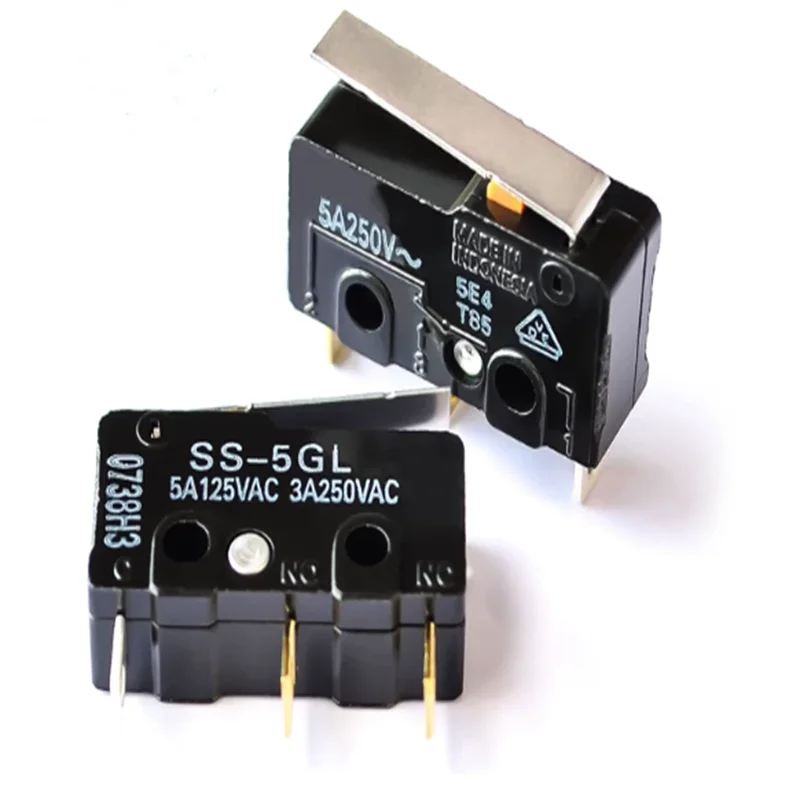 Micro Switch Small Stroke Limit Switch 3-Pin SS5-GL with Handle Swing Rod SS5GL